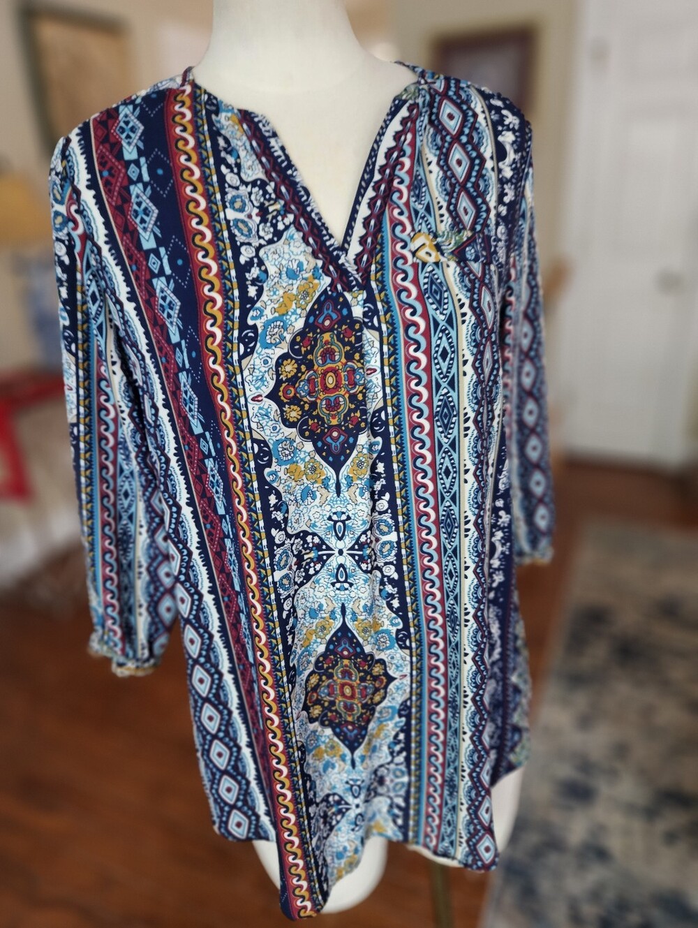 Sami And Jo Boho Tunic Top Small